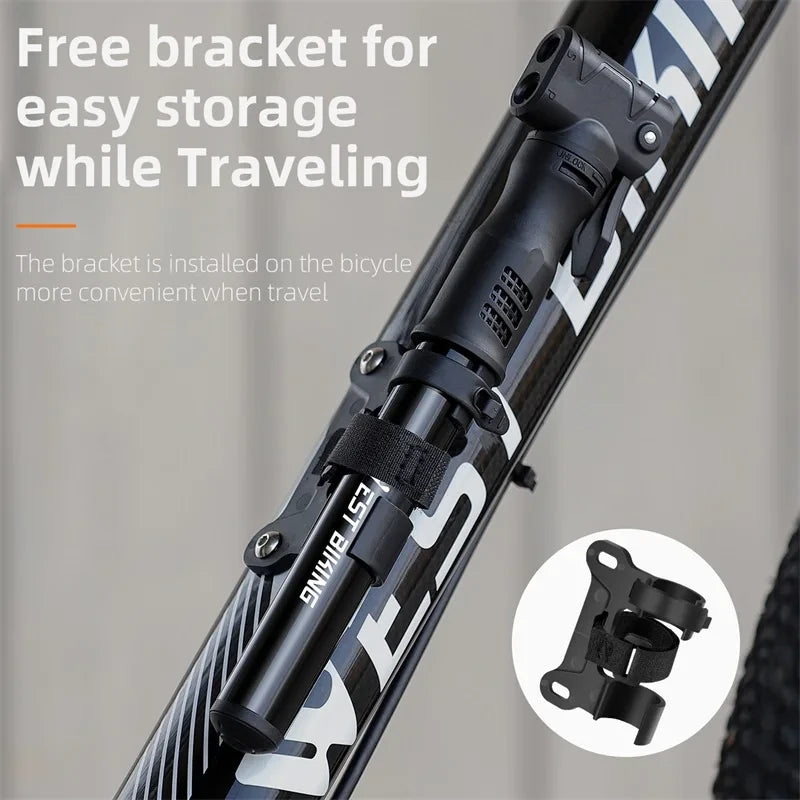 Portable Aluminum Alloy Mini Bike Pump