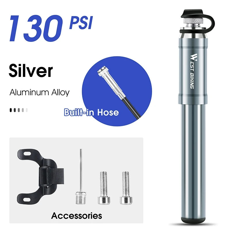 Portable Aluminum Alloy Mini Bike Pump
