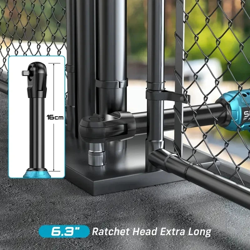 Extended Cordless Electric Ratchet Wrench