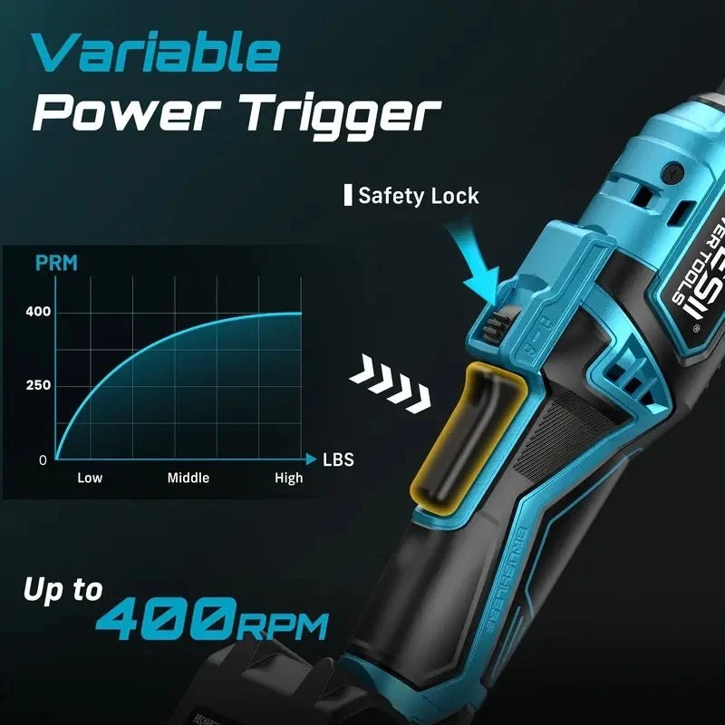 Extended Cordless Electric Ratchet Wrench