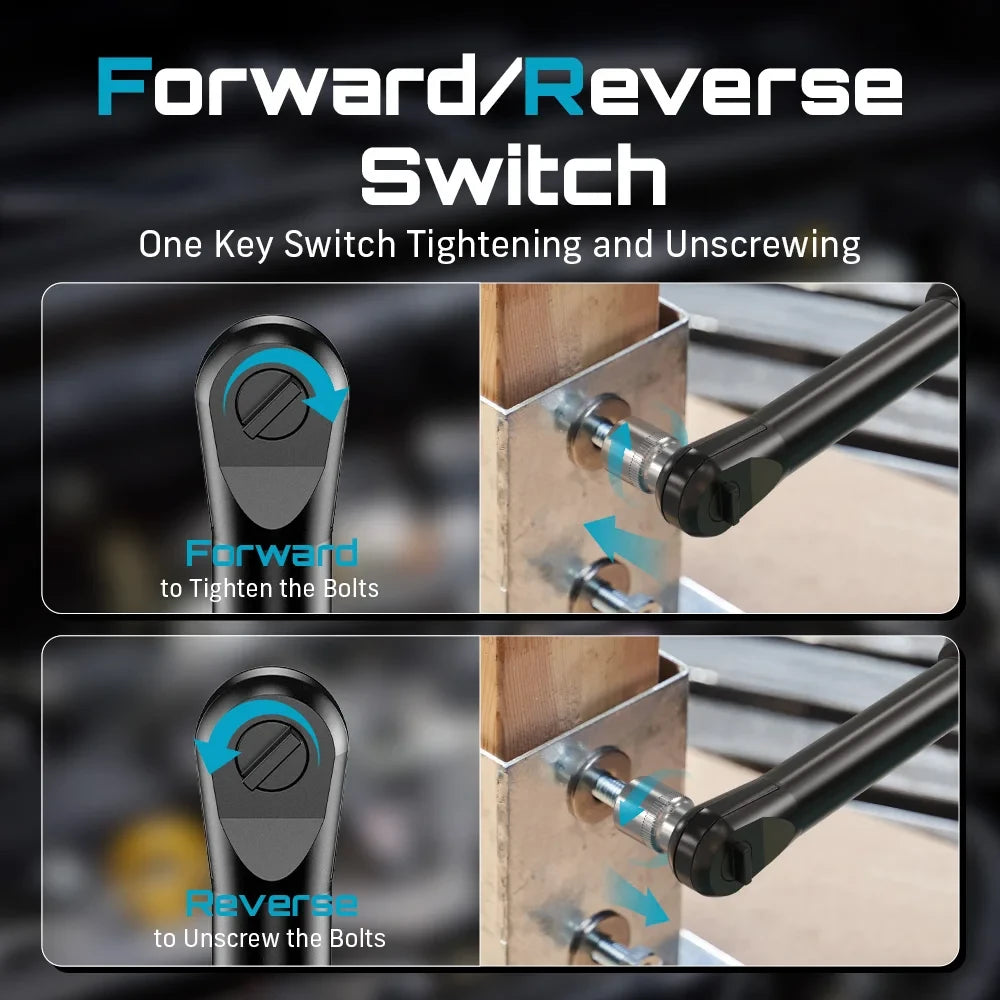 Seesii Extended Cordless Ratchet Wrench