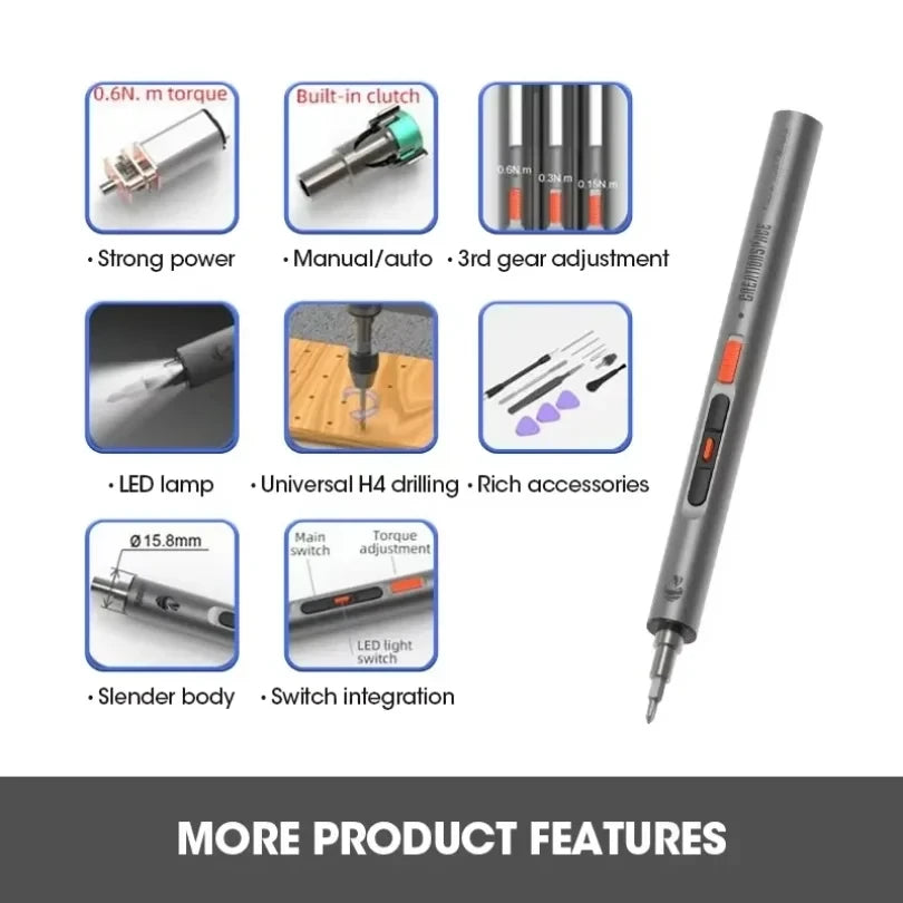 CreationSpace Dual Purpose Electric Screwdriver Set