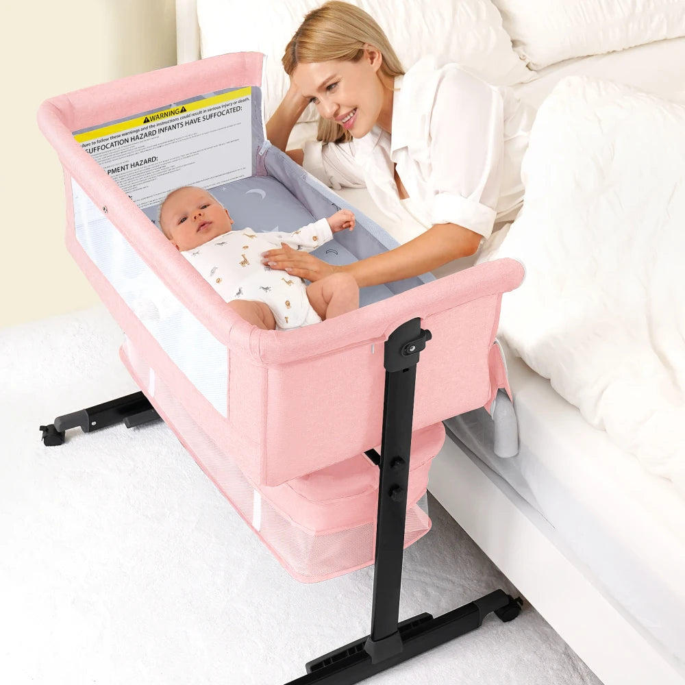 Foldable Portable Baby Bassinet Bedside Crib