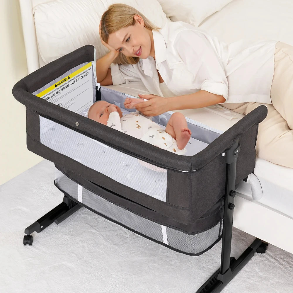 Foldable Portable Baby Bassinet Bedside Crib