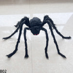 Giant Plush Halloween Spider Prop