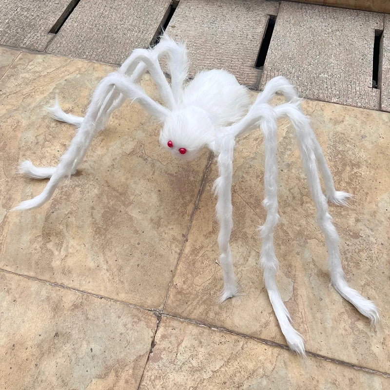 Giant Plush Halloween Spider Prop