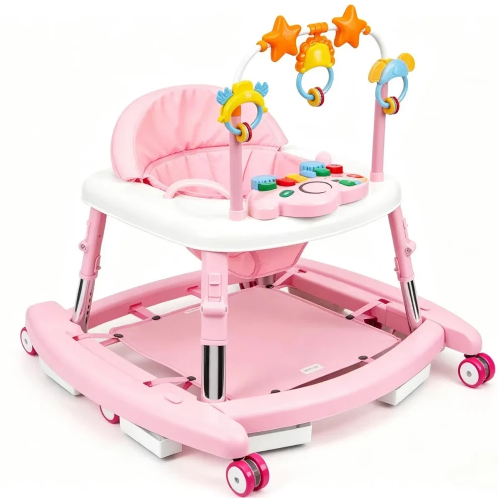 Adjustable Foldable 5 in 1 Baby Activity Center Walker