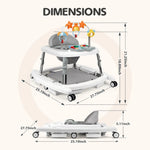 Adjustable Foldable 5 in 1 Baby Activity Center Walker