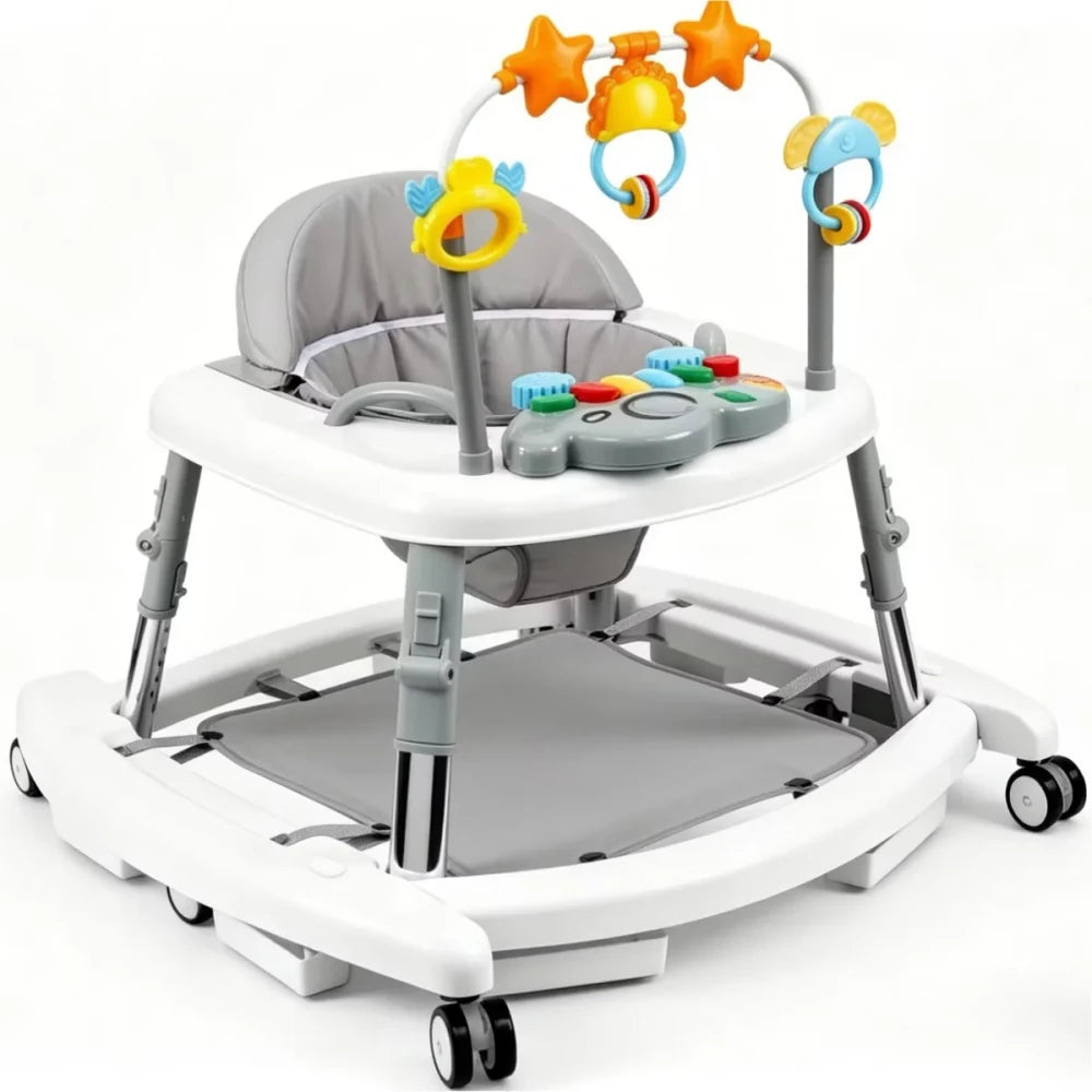 Adjustable Foldable 5 in 1 Baby Activity Center Walker